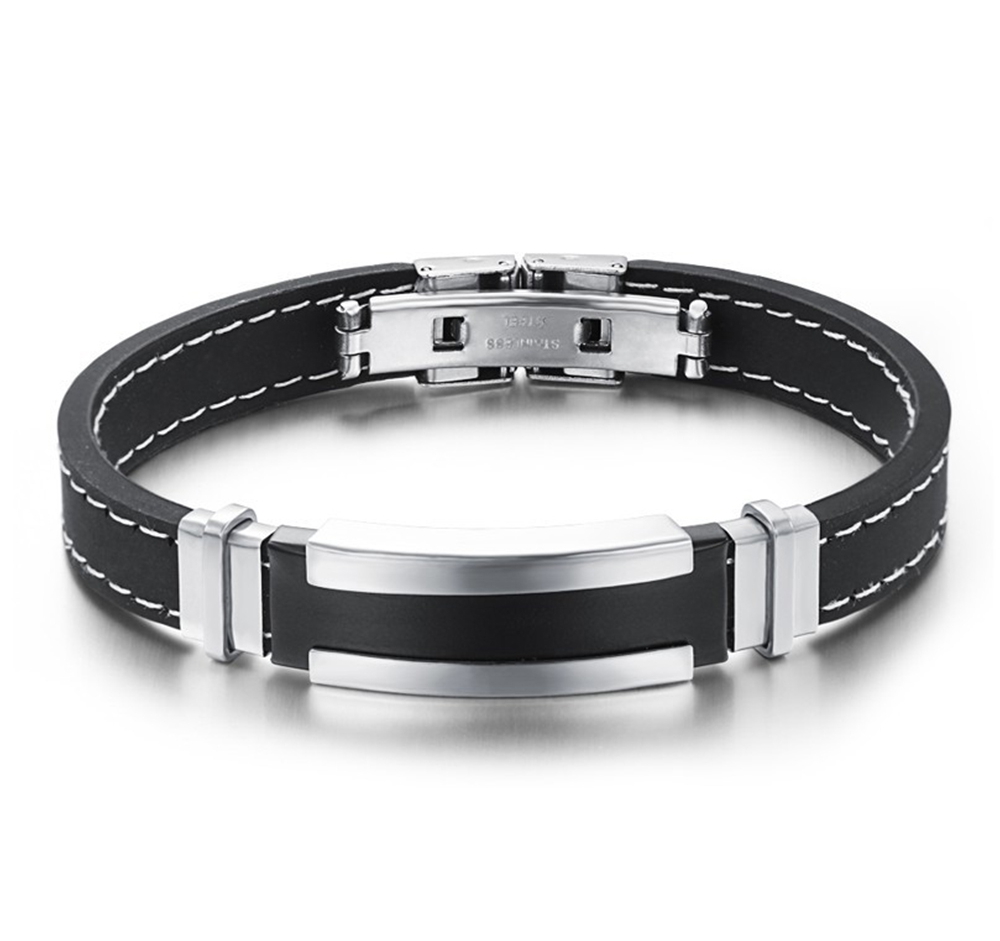 Armband i Silikon och Rostfritt stål