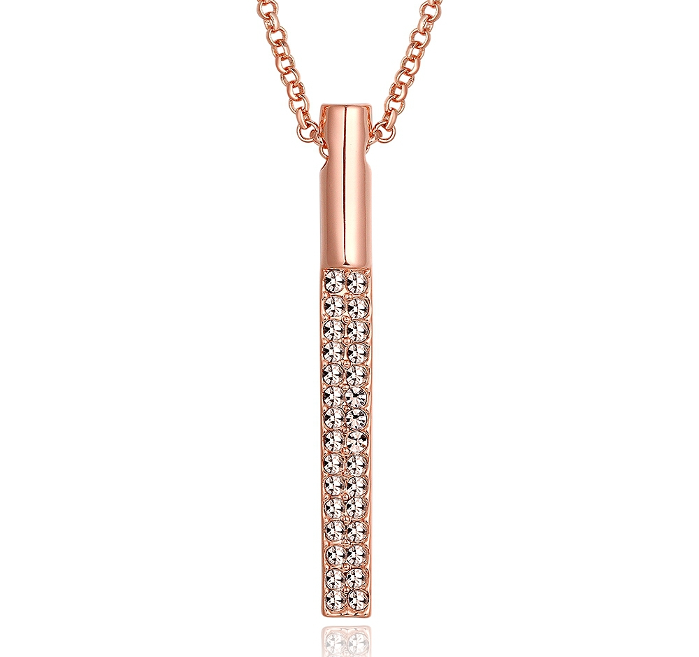 Halsband med Austrian Crystals och i 18 K Guldplätering