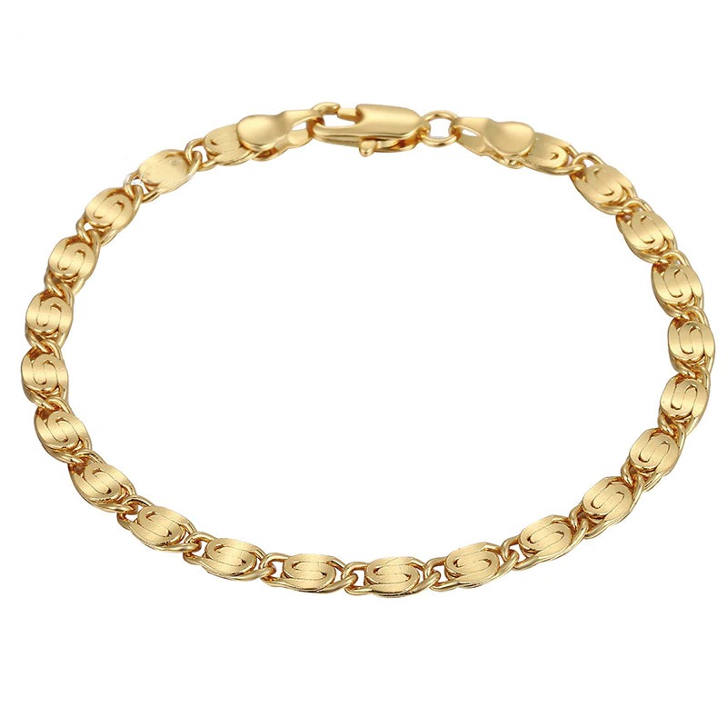 Armband i 18K  Guldplätering 4mm