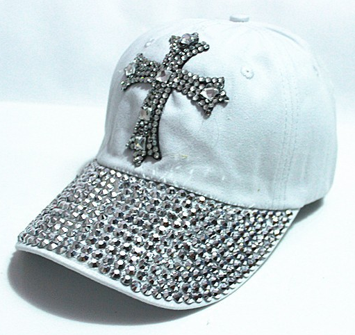 Strasskeps Cross -Vit