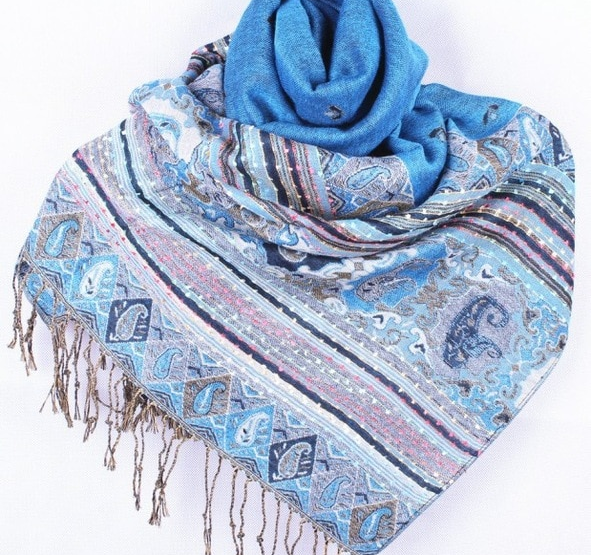 Pashmina Scarf   -Turkos
