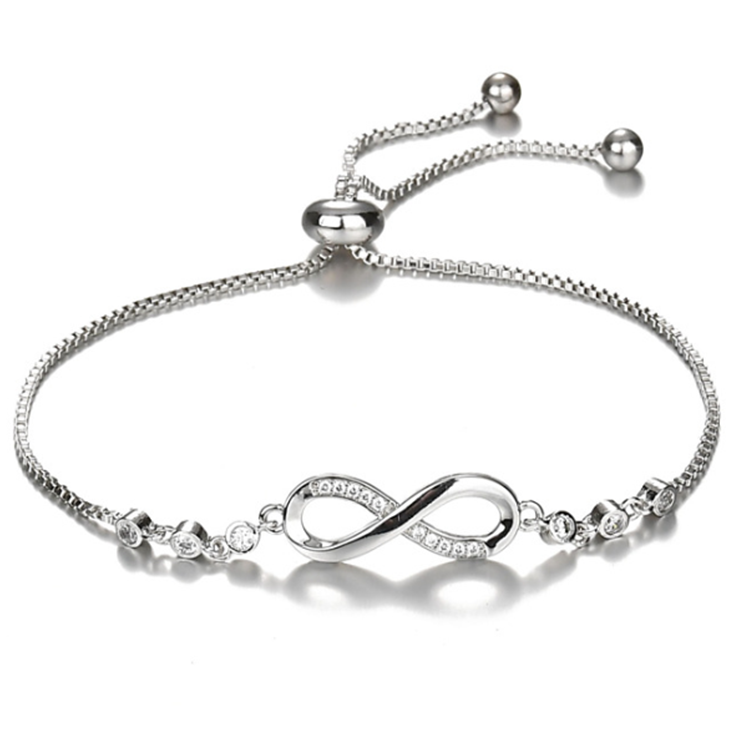Armband med Cubic Zirconia och i 925 Sterling Silverplätering