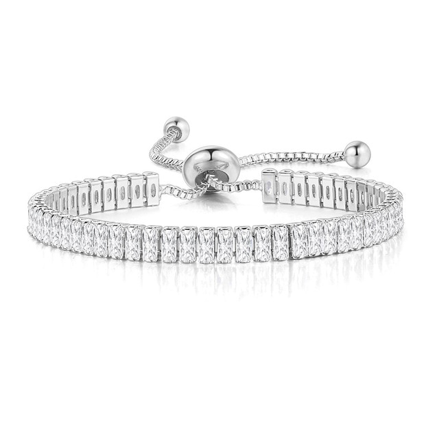 Armband med Cubic Zirconia och i 925 Sterling Silverplätering