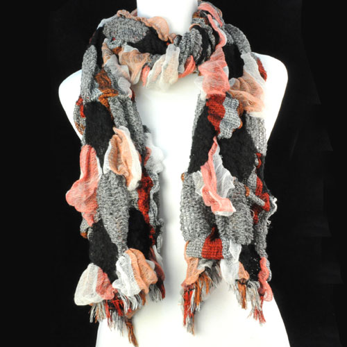 Scarf i moderiktig modell -Mixade färger