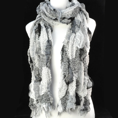 Scarf i moderiktig modell -Mixade färger