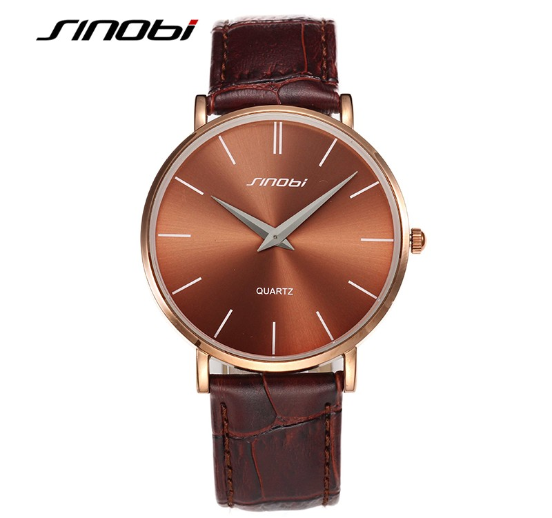 SINOBI -Superslimmad klocka -Brun