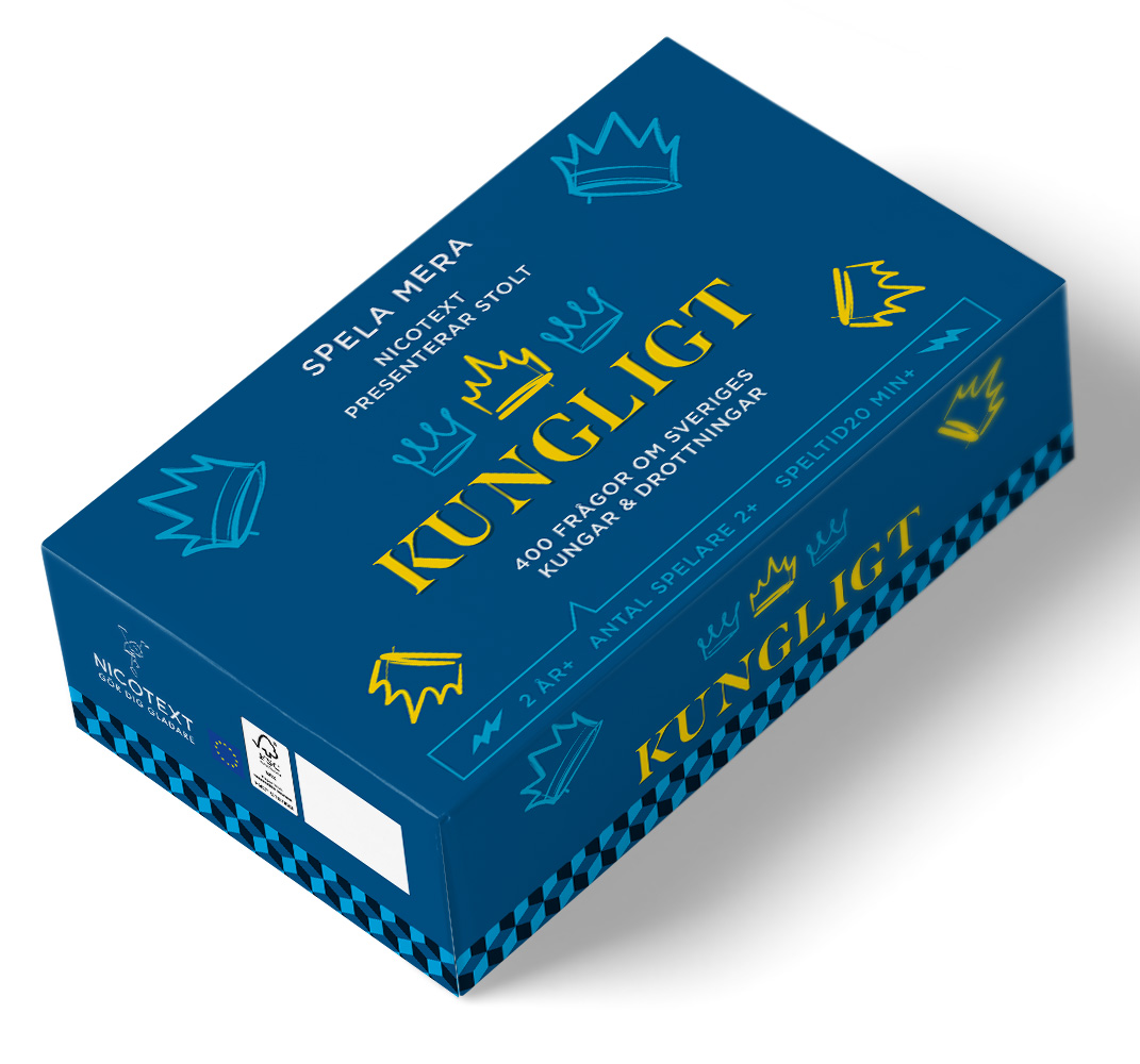 Kungligt -Spel i liten bekväm ask