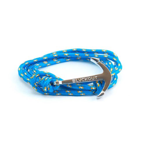 BLVACKOUT -Anchor Bracelet Los Angeles -Turkos/Silver