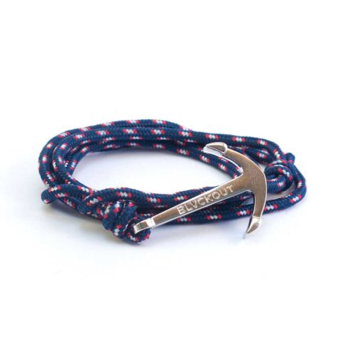 BLVACKOUT -Anchor Bracelet London -Blå/Silver