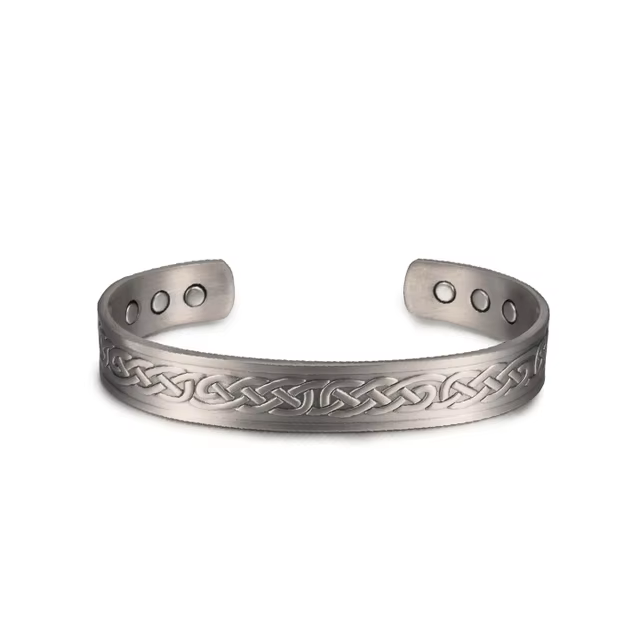 Magnetarmband i koppar med Antik Silverplätering