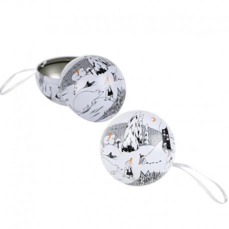 Dekorationsboll 2-pack mumin isbjörn