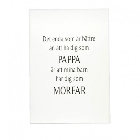 Trätavla pappa & morfar