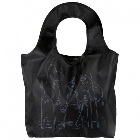 Shopping bag mumin kampsu  flod svart