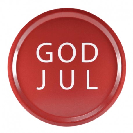Bricka god jul, rund