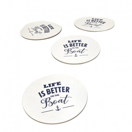 Glasunderlägg 4-pack 