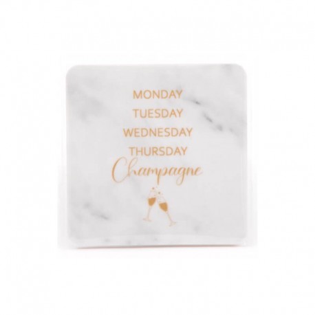 Kylskåpsmagnet monday-champagne