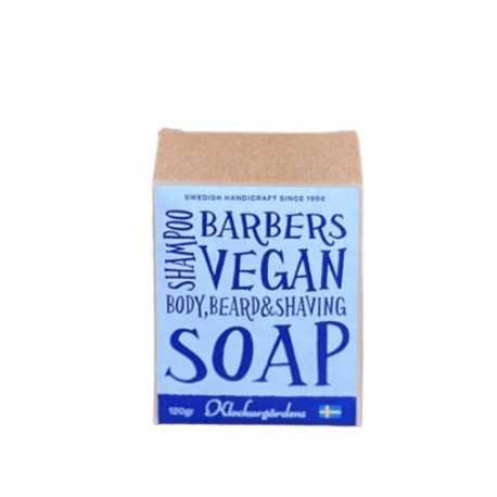 Barbers vegan soap , raktvål från klockargårdens