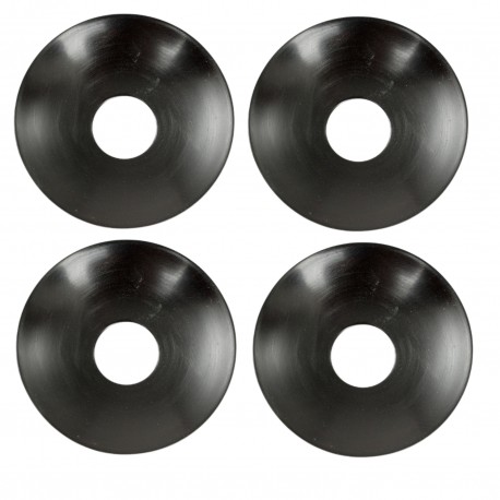 Ljusmanschetter 4-pack i svart metall för kronljus, innermått 2.4 cm och yttermått 8.5 cm