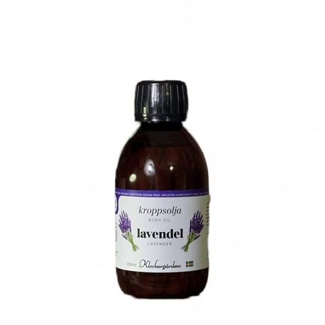 Lavendel kroppsolja 200 ml från klockargårdens