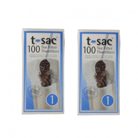 2-pack tepåsar t-sac nr 1 för mugg eller kopp
