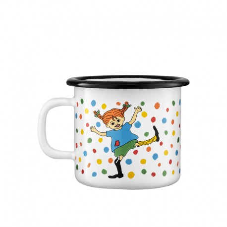 Emaljmugg pippi hoppsansa 2.5 dl från muurla