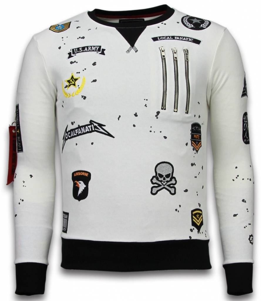 Embriordry Sweater Patches - Tröjor Män Vit