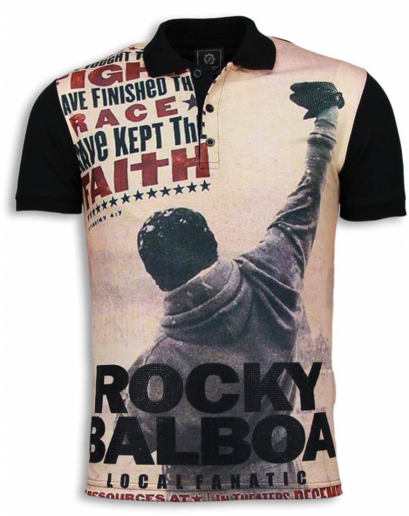 Rocky Balboa The Movie Polo - Herr T-Shirt Svart