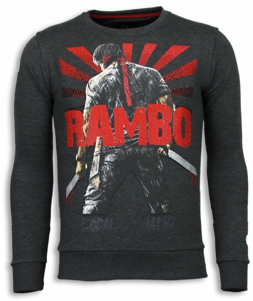 Rambo Rhinestone Sweater - Sweater Herr Stenkol
