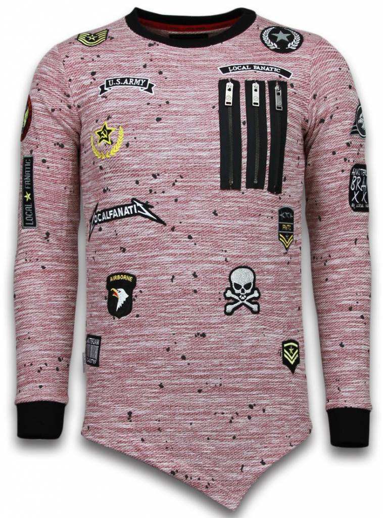 Longfit Embriordry Patches US Army - Tröja Herr - LF-R - Röd