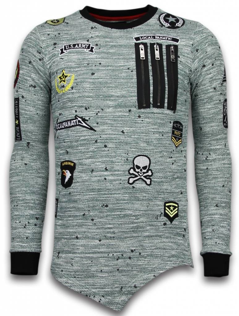 Longfit Embriordry Patches US Army - Herr Tröja - LF-G -Grön