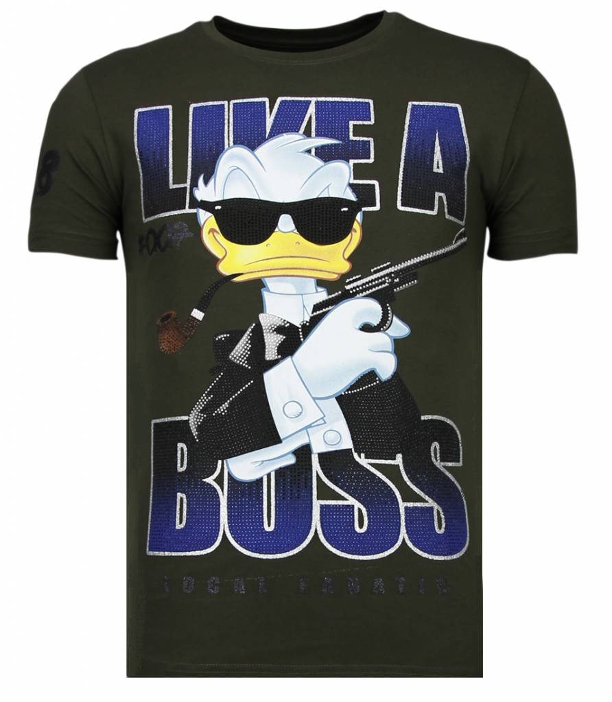 Like A Boss Duck - T-Shirt Herr Khaki