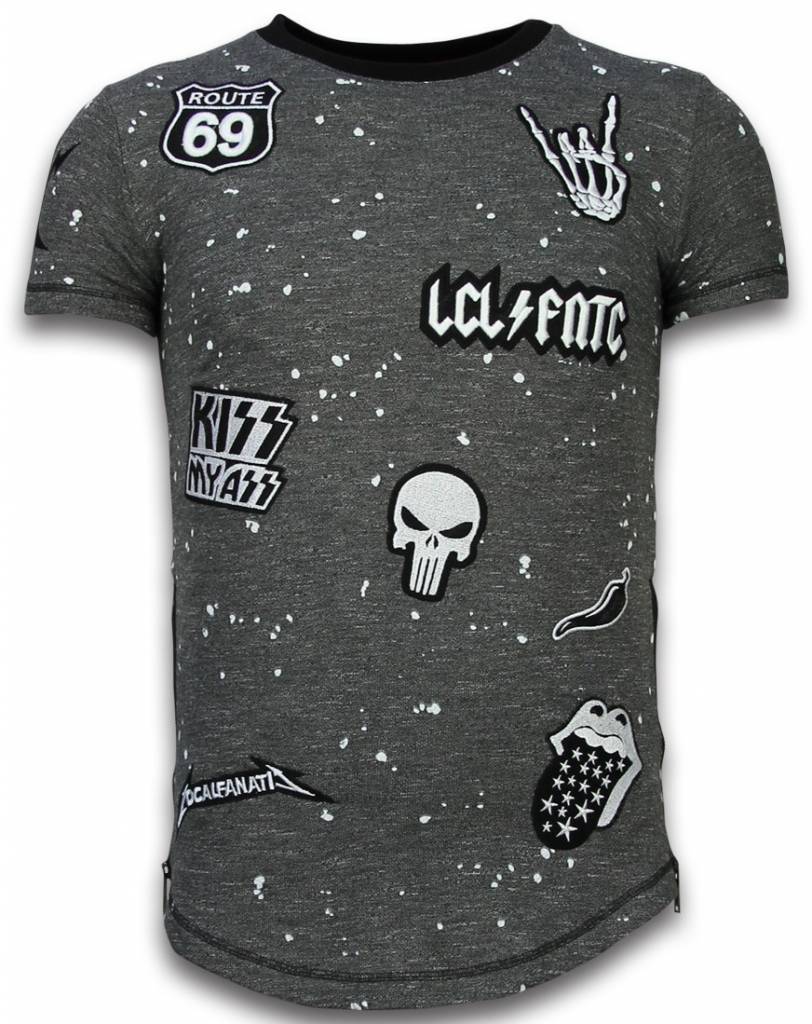 T-Shirt Patches Rockstar - Herr Tröjor - LF-Z - Svart