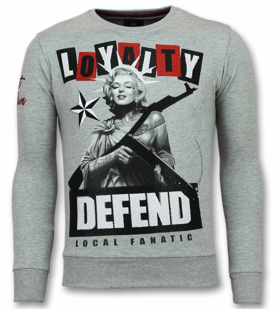 Loyalty Marilyn Monroe Sweater - Man Tröja Grå