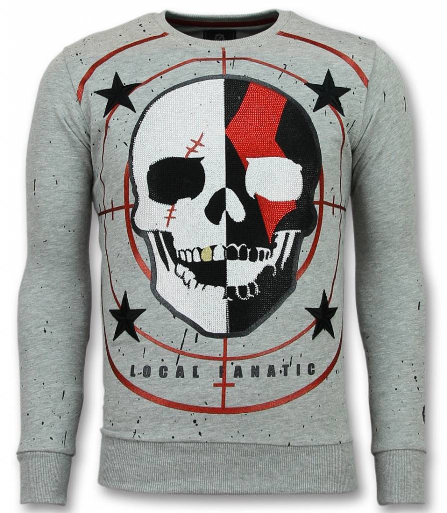 Skull Tröja God Of War - SweaT-Shirt For Men Grå