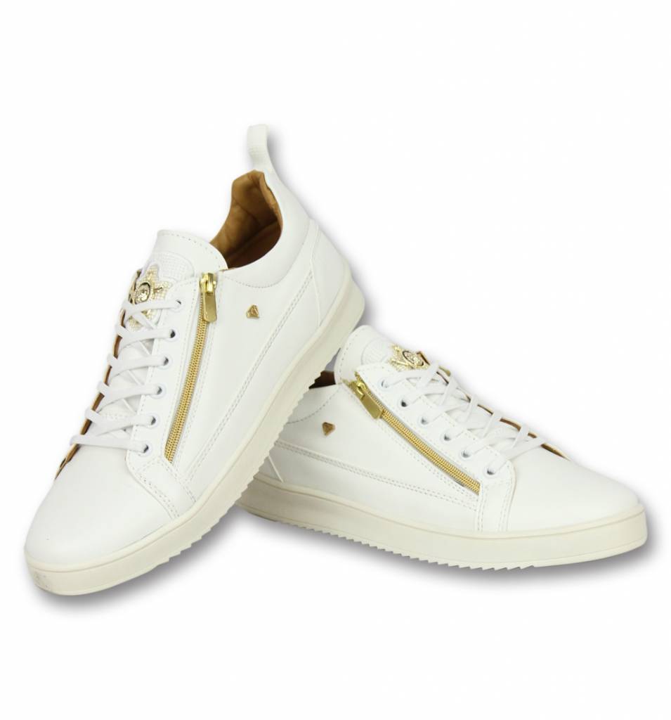 Cash Money - Skomode Herr - Fina Skor Herr Bee White Gold Vit