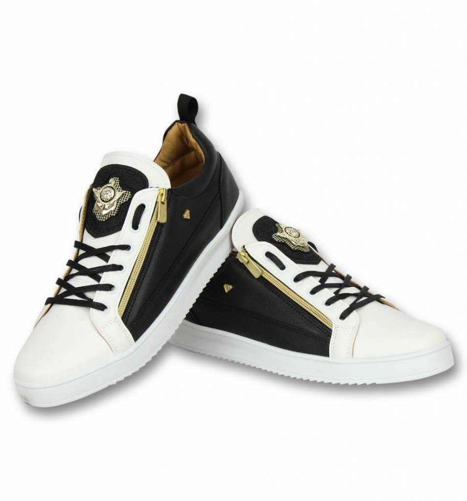Cash Money - Låga Herrskor - Herrskor Bee Black White Gold Vit Svart