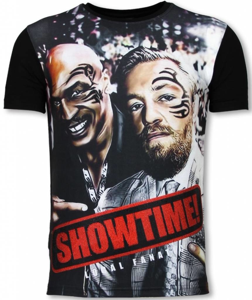 Showtime Digital Rhinestone - Herr T-Shirt Svart