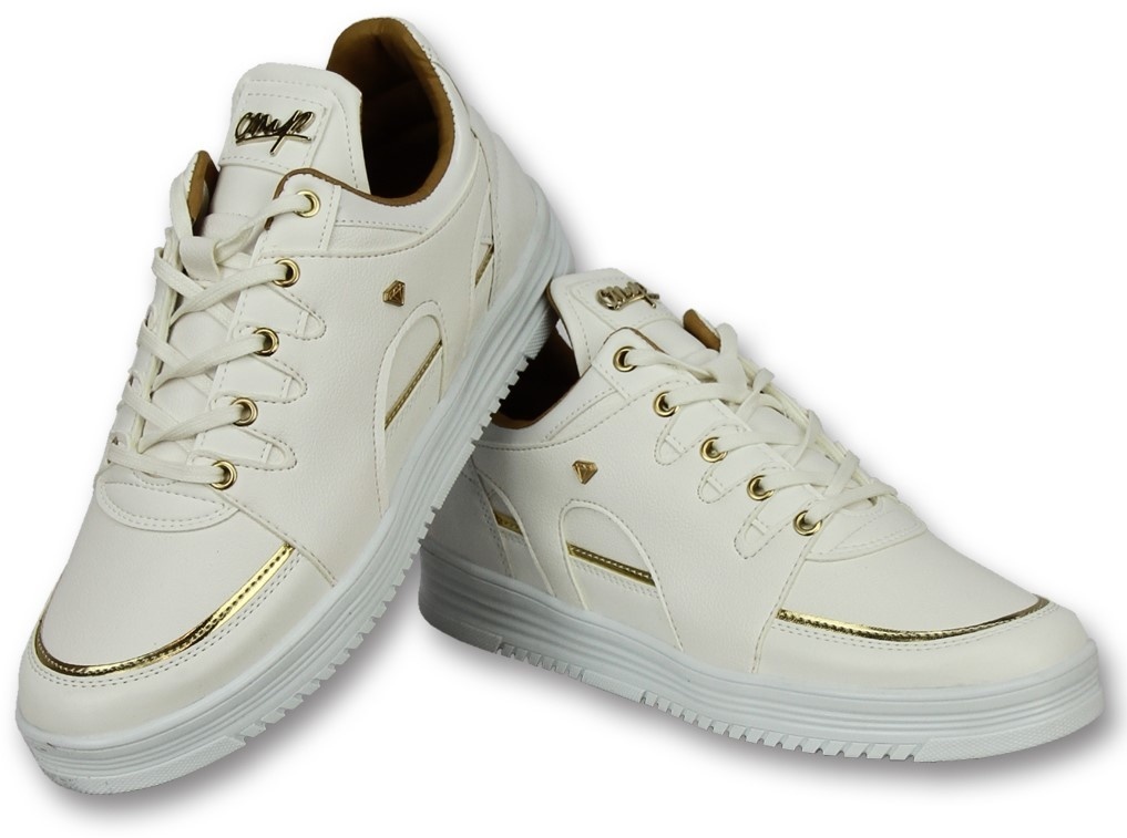 Cash Money - Höga Sneakers - Sneakers För Män Luxury White Vit