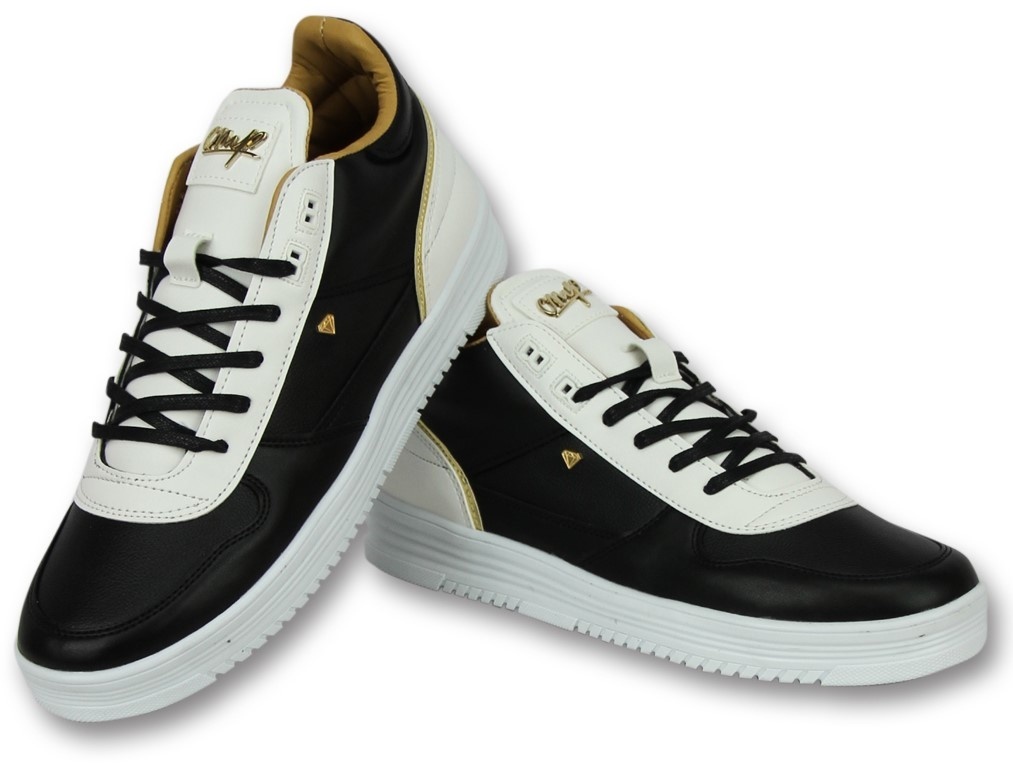 Cash Money - Skor Herr - Män Sneaker Luxury Black White Svart