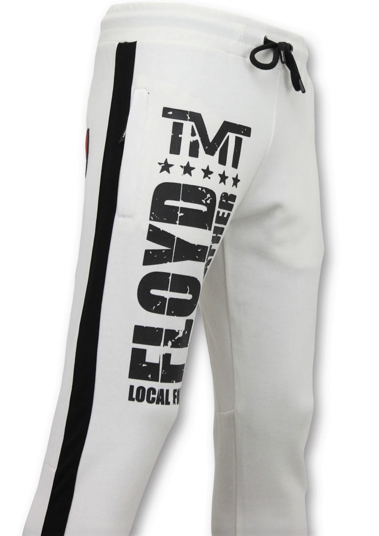 Joggers Män - Floyd Mayweather Sweat Pants - Vit