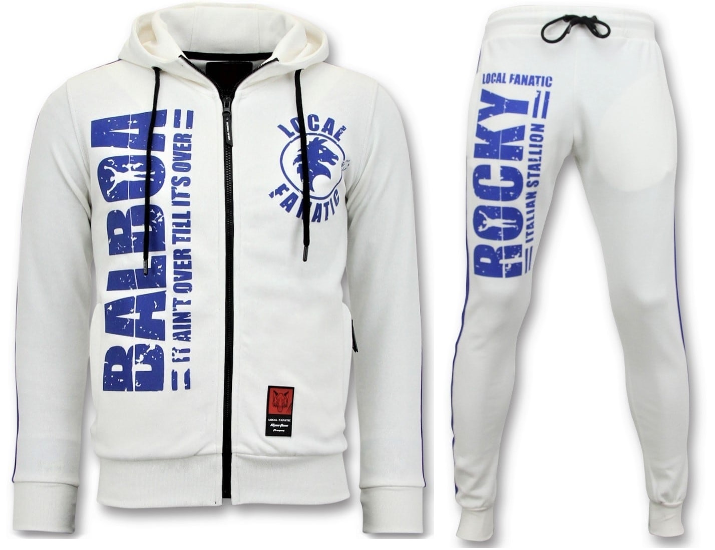 Män S Träningsoverall - Rocky Balboa Sports Pack - Vit