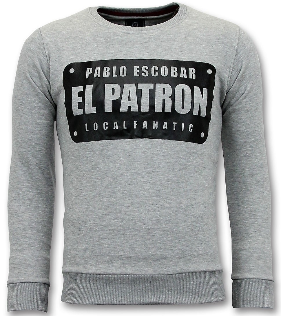 Tröja Män - Pablo Escobar El Patron - Grå