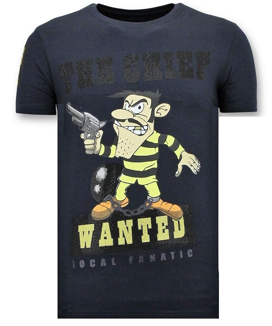 T-Shirt Män Seal - Chief Wanted - Blå