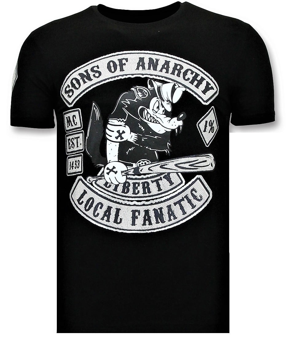 Män T-Shirt Med Tryck - Sons Of Anarchy - Svart