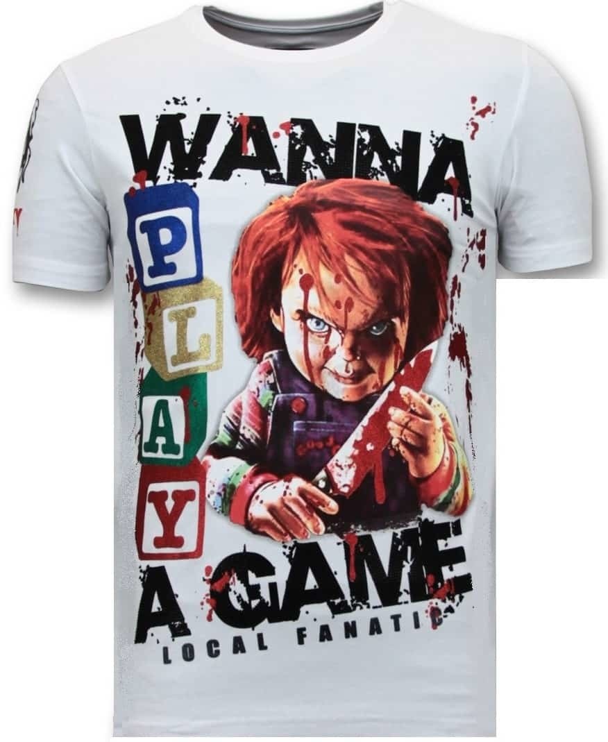Män T-Shirt - Chucky Childs Play Vit
