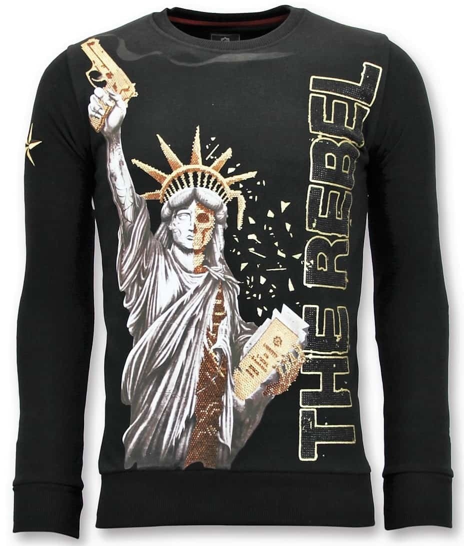 Män SweaT-Shirt - The Rebel Svart