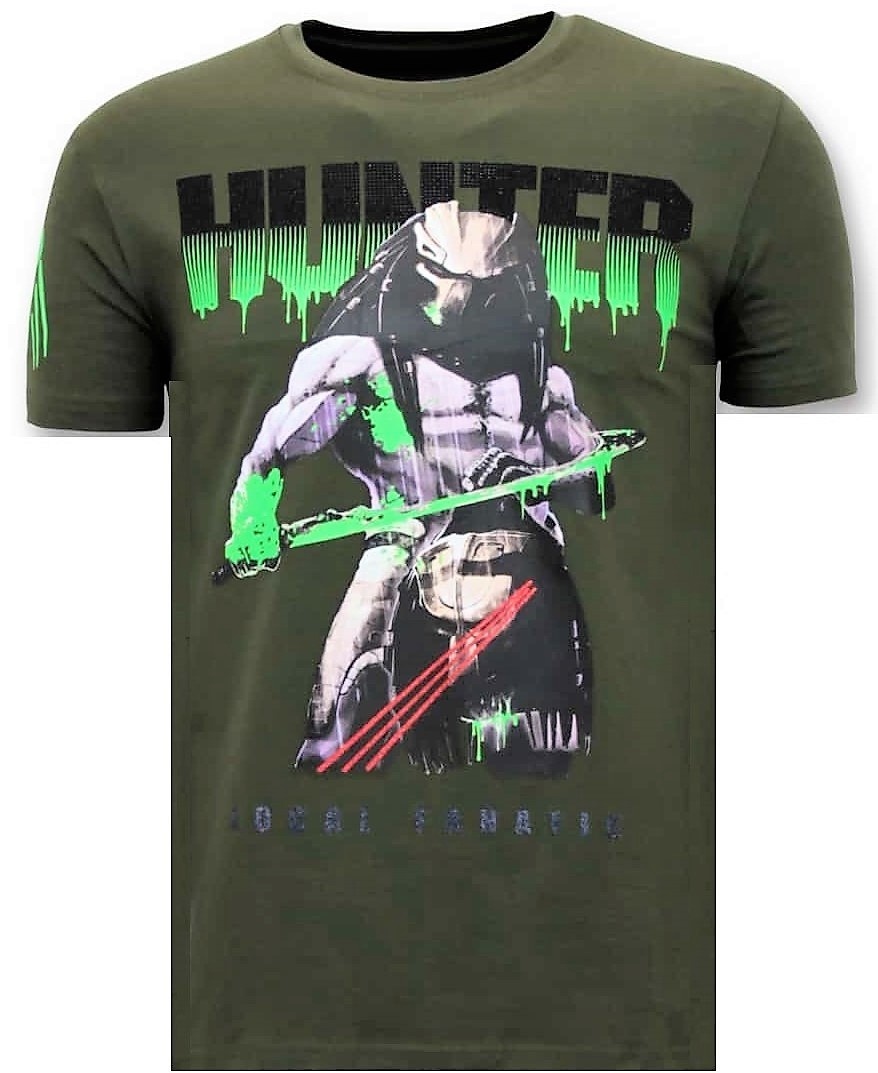 Tuff Män T-Shirt - Predator Hunter Grön