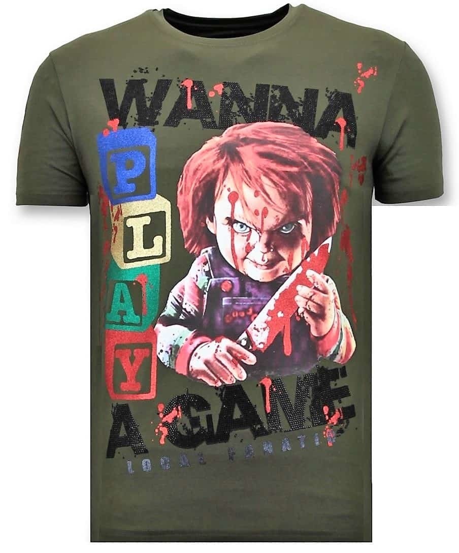 Tuff Män T-Shirt - Chucky Childs Play Grön