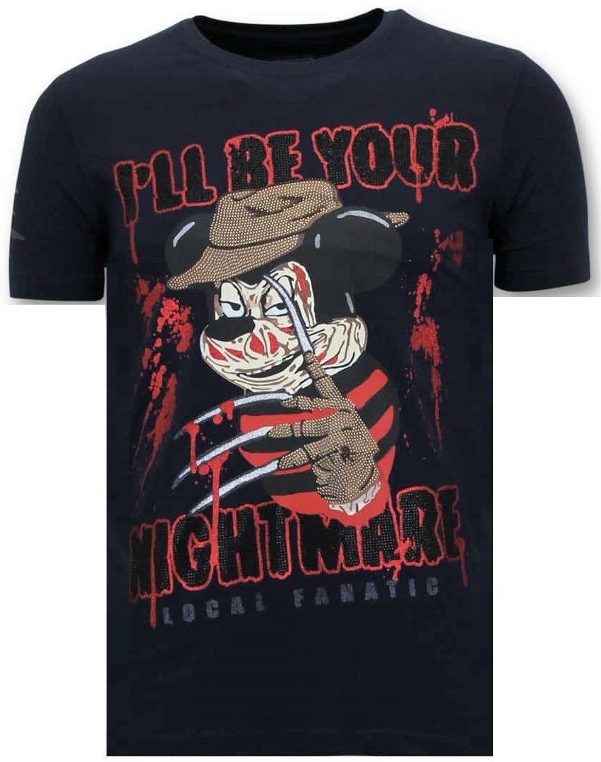 Tuff Män T-Shirt - Freddy Krueger Blå