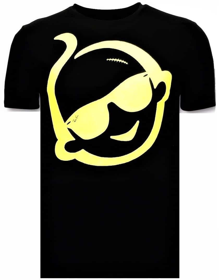 T-Shirt Män Med Tryck - Zwitsal Med Solskydds - Svart